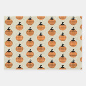 Halloween Pumpkins Boho Wrapping Paper Sheets Geschenkpapier Set (Vorderseite 3)