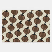Halloween Pumpkins Boho Wrapping Paper Sheets Geschenkpapier Set (Vorderseite)