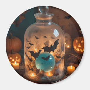 Halloween Pumpkins Candles Niedliche Spooky Festli Magnet