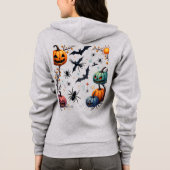 Halloween Pumpkins & Candy Zip Hoodie (Rückseite)