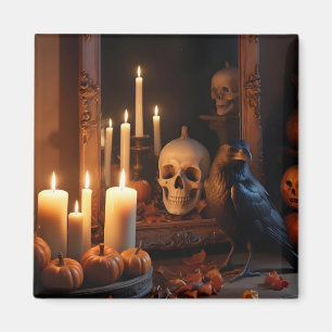 Halloween Pumpkins Crow Niedliche Spooky Festive M Magnet