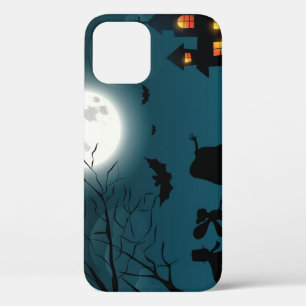 Halloween Pumpkins: Dunkles Schloss, blauer Mond Case-Mate iPhone Hülle
