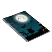 Halloween Pumpkins: Dunkles Schloss, blauer Mond Notizblock (Rechte Seite)