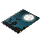Halloween Pumpkins: Dunkles Schloss, blauer Mond Notizblock (Linke Seite)