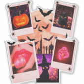 Halloween Pumpkins Feminine Aufkleber (Vorderseite)
