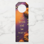 Halloween Pumpkins Flaschenanhänger (Vorderseite)