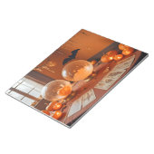 Halloween Pumpkins Fledermäuse Niedliche heiße, fe Notizblock (angewinkelt)