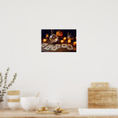 Halloween Pumpkins Fledermäuse Niedliche heiße, fe Poster (Küche)