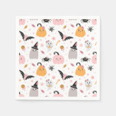 Halloween Pumpkins Fledermäuse, Spinnen, Geist und Serviette (Vorderseite)