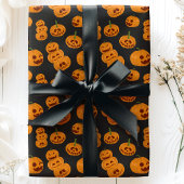 Halloween Pumpkins Funny Jack O'Lanterns Pattern Geschenkpapier