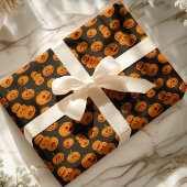 Halloween Pumpkins Funny Jack O'Lanterns Pattern Geschenkpapier