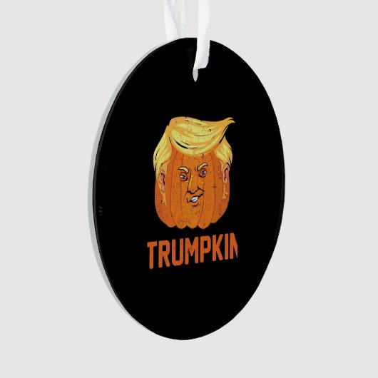 Halloween Pumpkins Funny Trumpkin Ornament (Vorderseite)