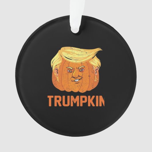 Halloween Pumpkins Funny Trumpkin Ornament (Vorderseite)