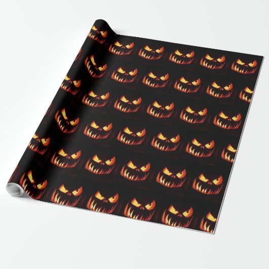 Halloween Pumpkins Geschenkpapier (Ungerollt)