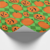 Halloween Pumpkins Geschenkpapier (Ecke)