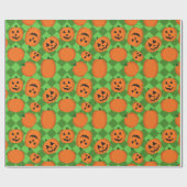 Halloween Pumpkins Geschenkpapier (Flach)