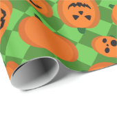Halloween Pumpkins Geschenkpapier (Rolleneckpunkt)