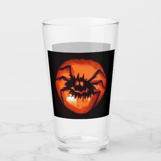 Halloween Pumpkins Glas (Rückseite)