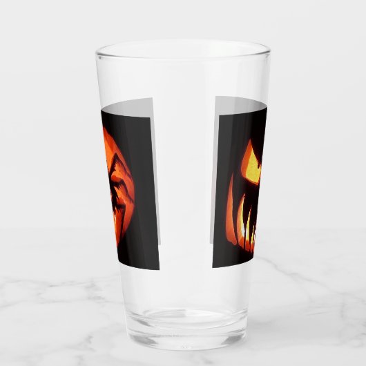 Halloween Pumpkins Glas (Rechts)