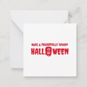 Halloween Pumpkins im Spuk Wald Mitteilungskarte (Rückseite)