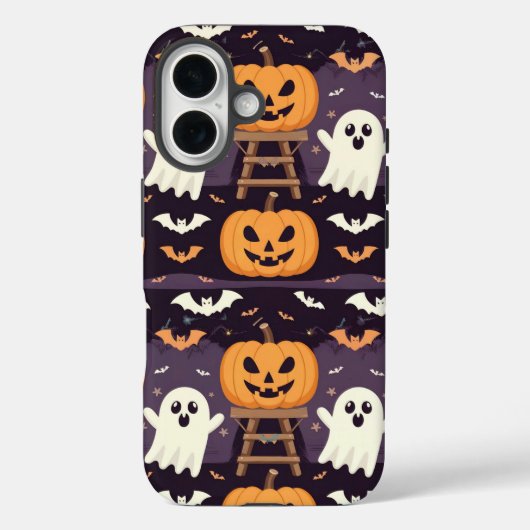 Halloween Pumpkins iPhone 16 Fall Case-Mate iPhone Hülle (Rückseite)