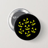 Halloween Pumpkins Jack O' Lantern Button (Vorne & Hinten)