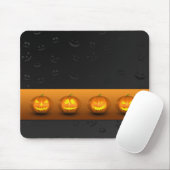 Halloween Pumpkins Jack-o-Lantern Mousepad (Mit Mouse)