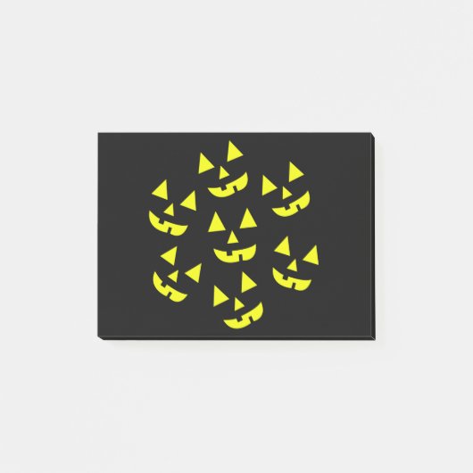 Halloween Pumpkins Jack O' Lantern Post-it Klebezettel (Vorderseite)