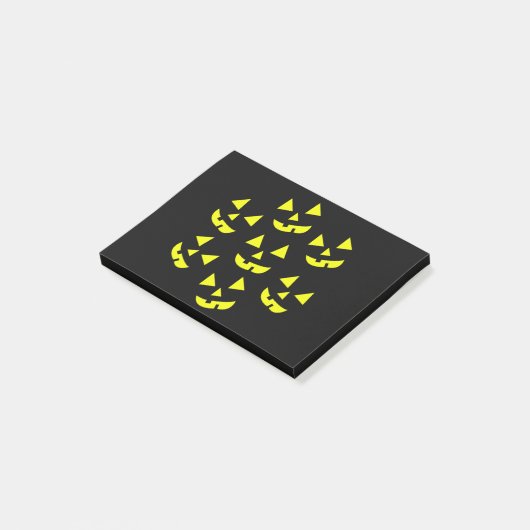 Halloween Pumpkins Jack O' Lantern Post-it Klebezettel (angewinkelt)