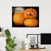 Halloween Pumpkins & Jack-o-Lantern Poster (Heimbüro)