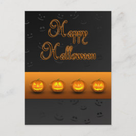 Halloween Pumpkins Jack-o-Lantern Postkarte