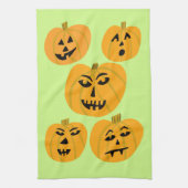 Halloween PUMPKINS Jack-O-Lanterns Geschirrtuch (Vertikal)