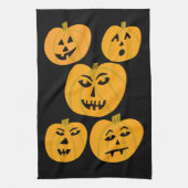 Halloween PUMPKINS Jack-O-Lanterns Geschirrtuch (Vertikal)