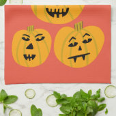 Halloween PUMPKINS Jack-O-Lanterns Geschirrtuch (Gefaltet)