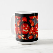 Halloween Pumpkins Kaffeetasse (Vorderseite Links)