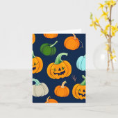 Halloween Pumpkins Karte (Gelbe Blume)