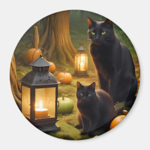 Halloween Pumpkins Katzenjammer Niedlich Spooky Fe Magnet