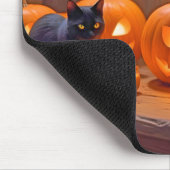 Halloween Pumpkins Katzenjammer Niedlich Spooky Fe Mousepad (Ecke)