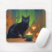 Halloween Pumpkins Katzenjammer Niedlich Spooky Fe Mousepad (Mit Mouse)