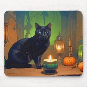 Halloween Pumpkins Katzenjammer Niedlich Spooky Fe Mousepad