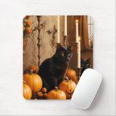 Halloween Pumpkins Katzenjammer Niedlich Spooky Fe Mousepad (Mit Mouse)