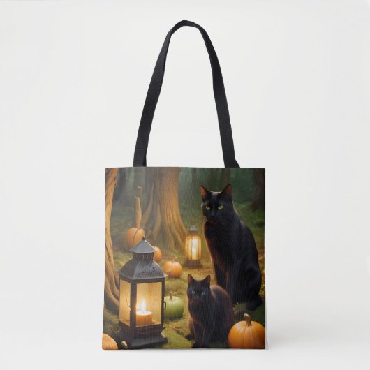 Halloween Pumpkins Katzenjammer Niedlich Spooky Fe Tasche (Vorderseite)