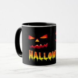 HALLOWEEN PUMPKINS LAUEN IM DUNKEL TASSE