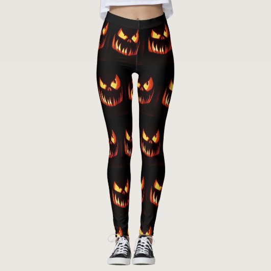 Halloween Pumpkins Leggings (Vorderseite)