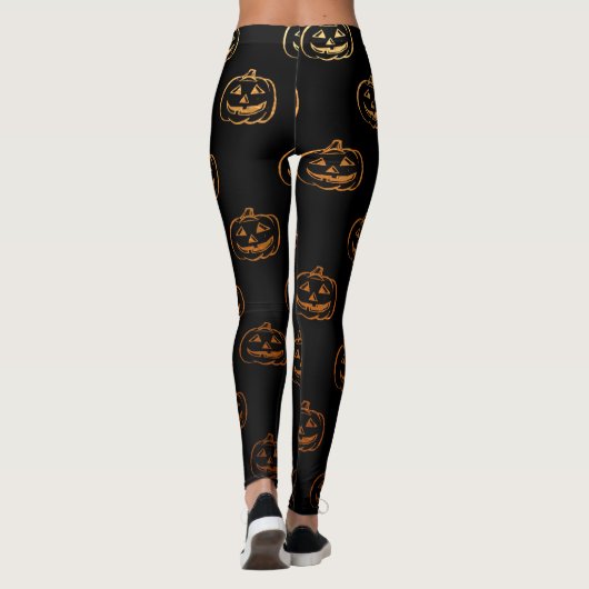 Halloween Pumpkins Leggings (Rückseite)