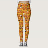 Halloween Pumpkins Leggings (Vorderseite)