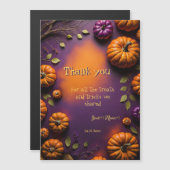 Halloween Pumpkins Magneteinladung (Vorne/Hinten)