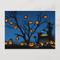 Halloween Pumpkins mit Hexe
