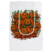 Halloween Pumpkins Mittlere Geschenktüte (Rückseite)
