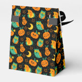 Halloween Pumpkins Moon Owls Gefälligbox Geschenkschachtel (Rückseite)